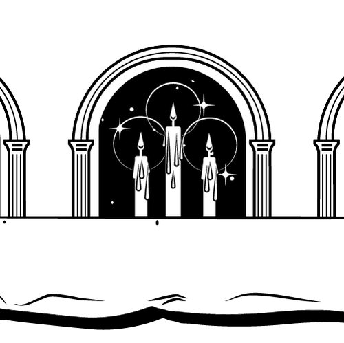 Candle logo with the title 'Luxury Candle Brand'