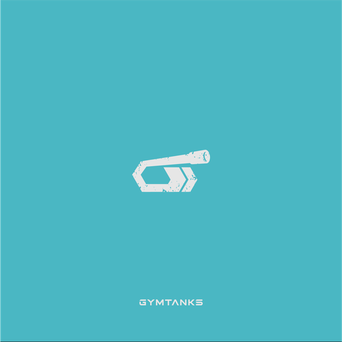 Tank top design with the title 'Gymtanks Logo Designs'
