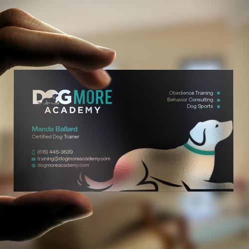 Transparent design with the title 'Transparent Business Card'