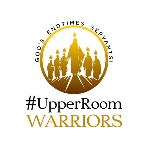 Creative-church logo with the title 'logo #UpperRoomWarriors'