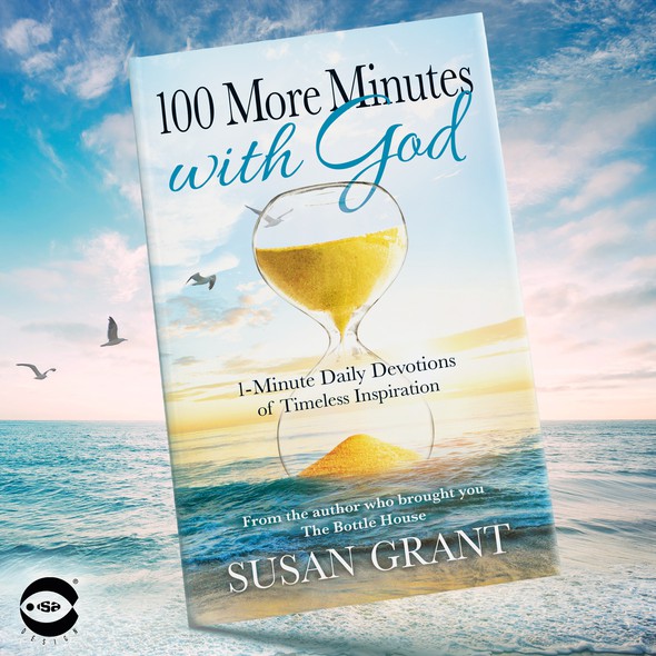 Religion design with the title 'Book cover for “100 More Minutes with God” by Susan Grant'