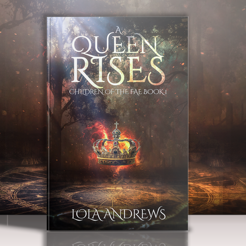 Queen design with the title 'A Queen Rises'