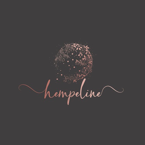 Pearl design with the title 'Blooming logo concept for Hempeline '