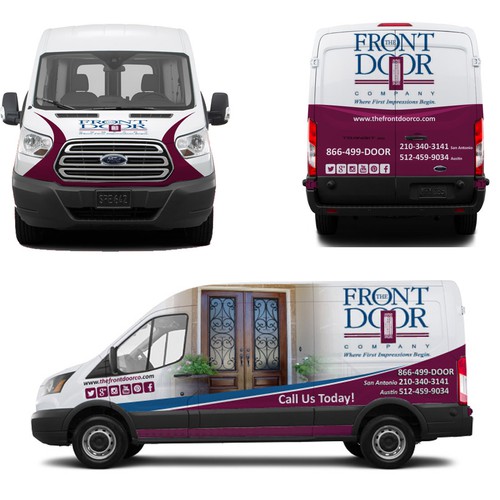 Impressive design with the title 'The Front Door Co Where First Impressions Begin'