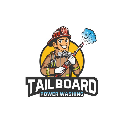 Cleaning company logo with the title 'Power Washing'