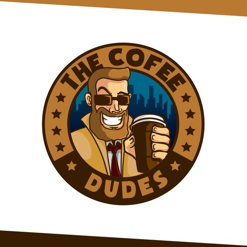 Gentleman logo with the title 'The Coffee Dudes'
