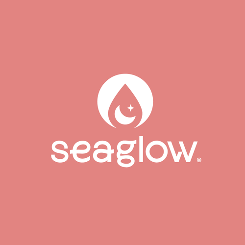 Drop design with the title 'seaglow'