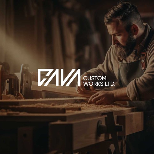 Carpentry logo with the title 'Cava Custom Works Ltd.'