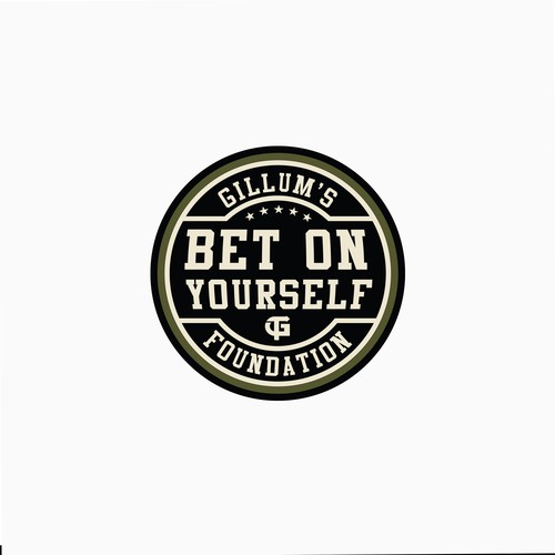 Steelers logo with the title 'Gillum's Foundation | Vintage Badge Logo Design'