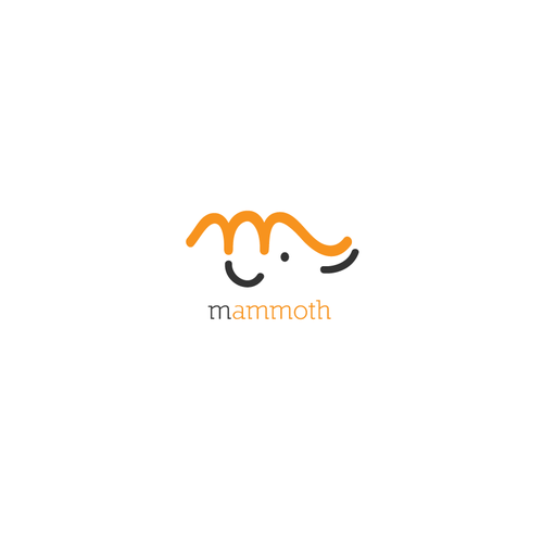 Elephant logo with the title 'Logo Design Concept for Mammoth'