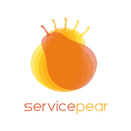 Transparent logo with the title 'Service pear logo'