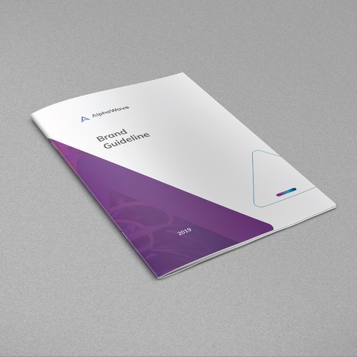 Style guide design with the title 'Brand Guide for Tech Brand'