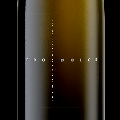 Sparkling wine label with the title 'Minimalistic Sparkling Wine Label Concept'