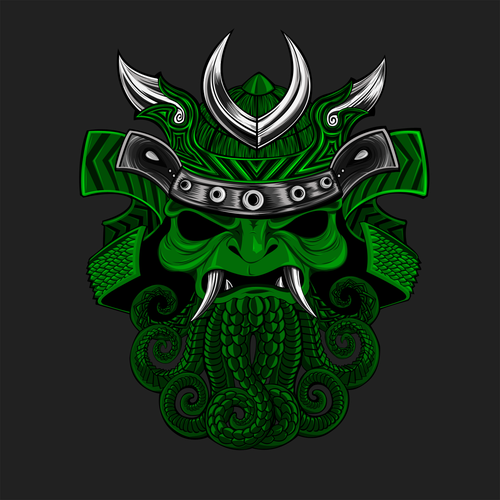 Samurai logo with the title 'green samurai'
