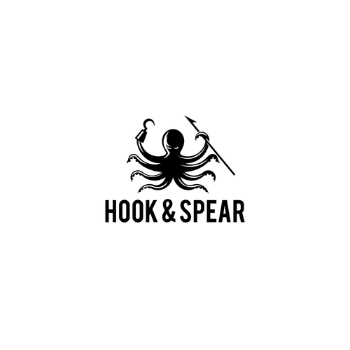 Spear design with the title 'OCTOPUS LOGO'