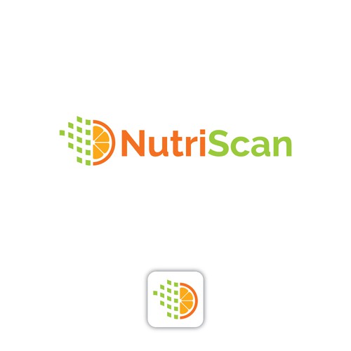 Scan design with the title 'NutriScan Logo'