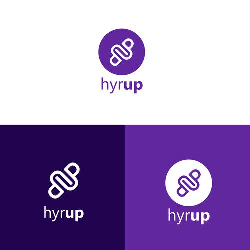 Trust logo with the title 'Simple and elegant logo design for hyrup company '