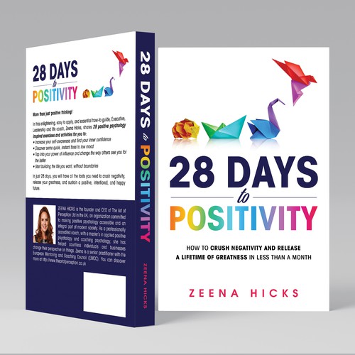 Psychology book cover with the title '28 Days Of Positivity'