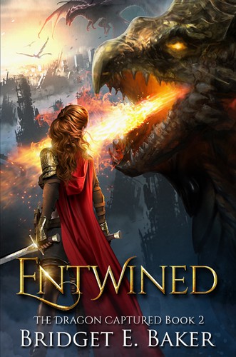 Dragon book cover with the title 'Entwined'