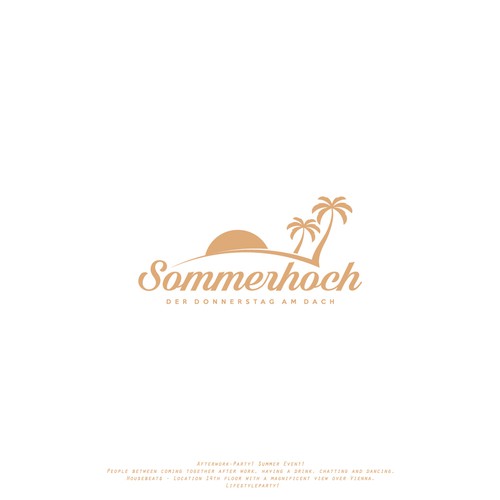 Summer logo with the title 'Logo Sommerhoch'