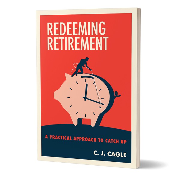 Retirement design with the title 'Book cover'