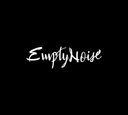 Brush pen design with the title 'Handwritten logotype concept for Emptynoise (musician).'
