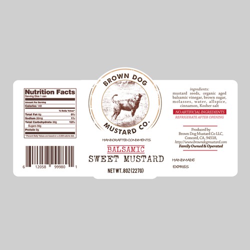 Artisan label with the title 'Guaranteed! Design an eye catching yet essentially artisan label!'