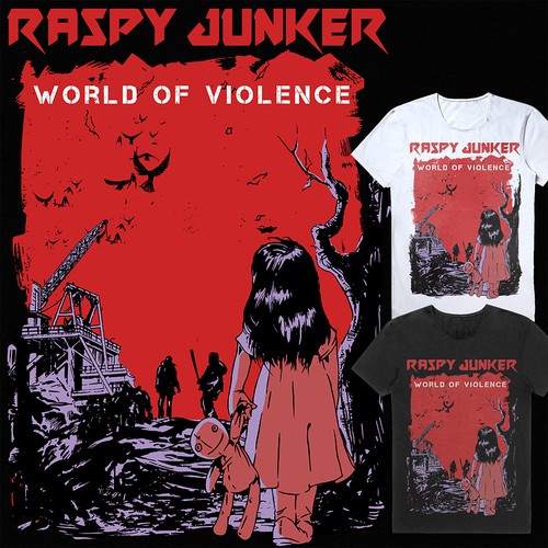 Cartoon t-shirt with the title 'T-shirt for Band Metal'