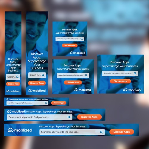 Discovery design with the title 'Display Ads for Moblized App Marketplace'
