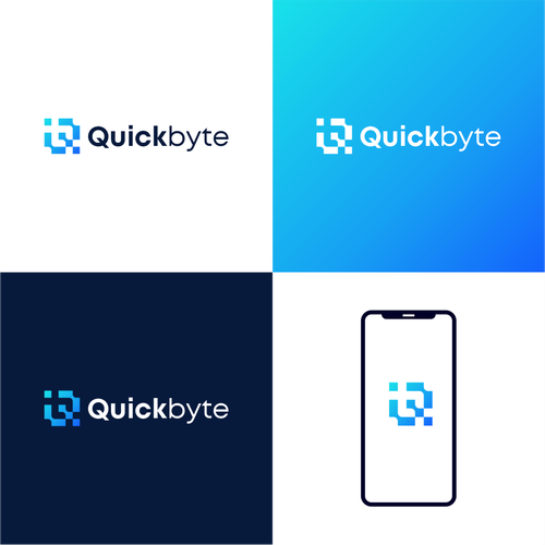 Pixel logo with the title 'Q + B '