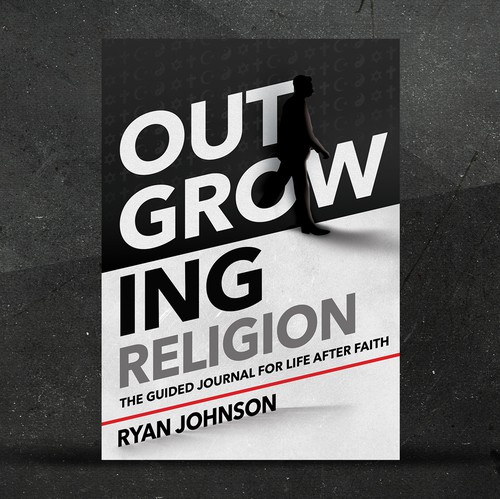 Black and white book cover with the title 'Book about abandoning religion'