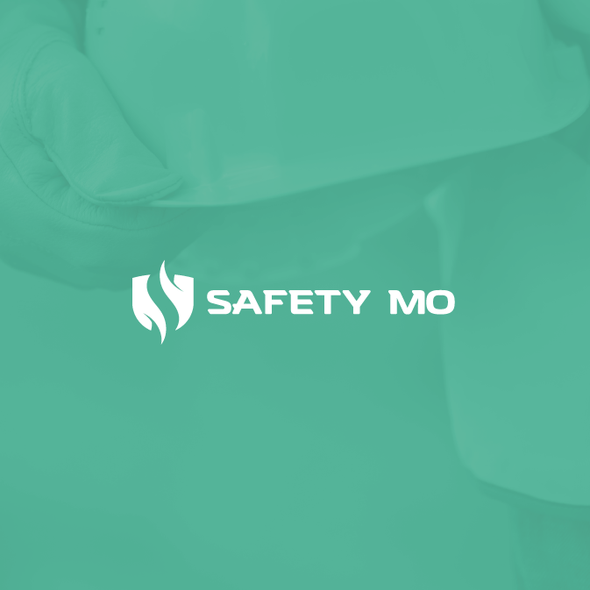 Safety design with the title 'Minimal yet strong logo '