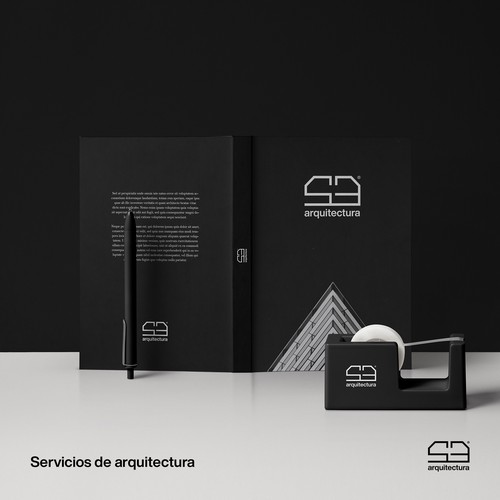 Helvetica design with the title 'Architectural Firm Logo Design'