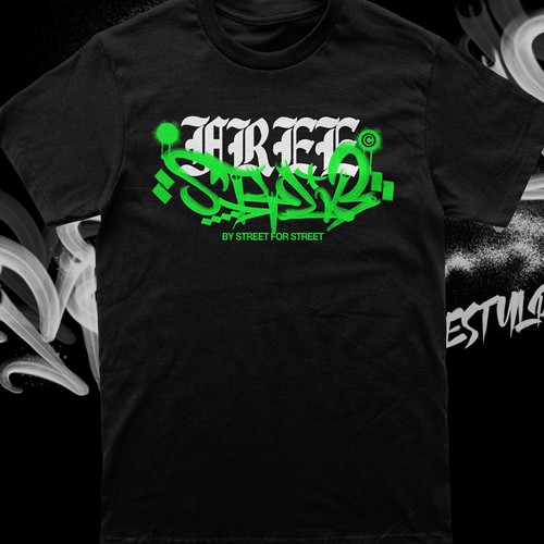 Graffiti t-shirt with the title 'Graffiti Style Design'