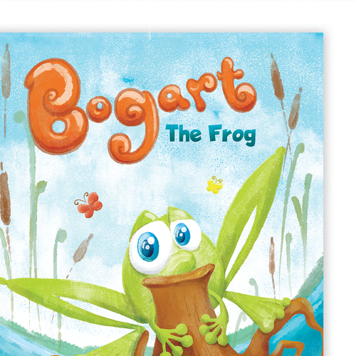 Funny illustration with the title 'Book cover design (for 2-3 year-olds).'