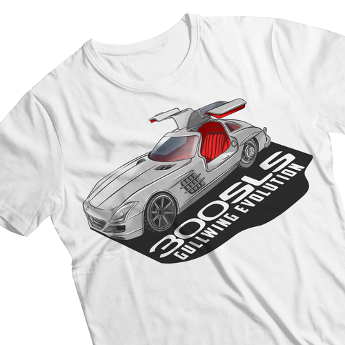 Creative t-shirt with the title 'TEE DESIGN CAR AUTOMOTIVE'