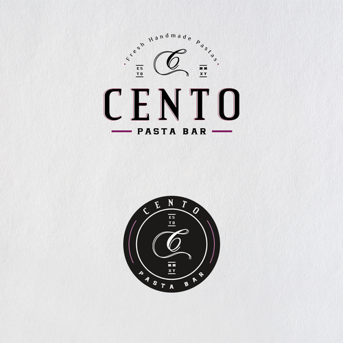 Pasta logo with the title 'Logo Design Contest for a Pasta Bar'