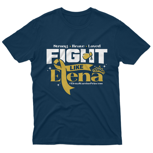 Hope design with the title 'Fight Like Elena'