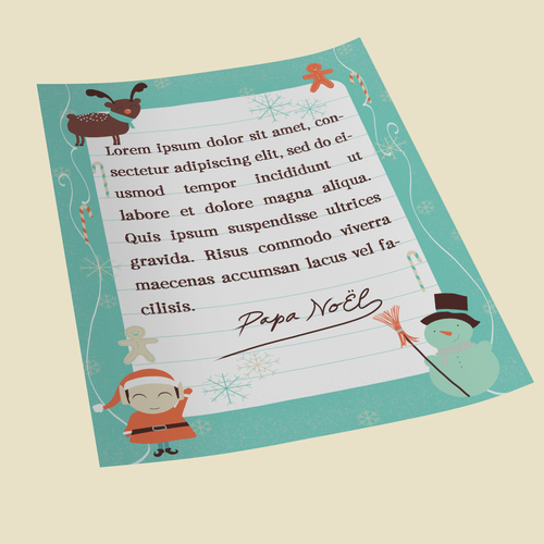 Letter artwork with the title 'Letter from Santa'