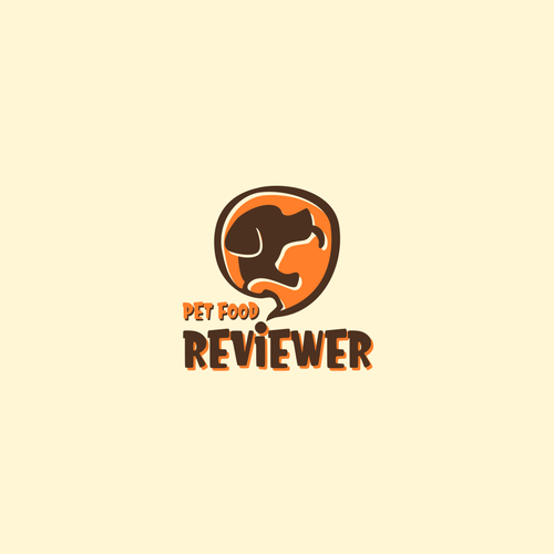 Pet food logo with the title 'Pet Food Reviewer'