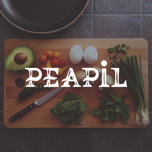 Cooking logo with the title 'Peapil a book publishing company'