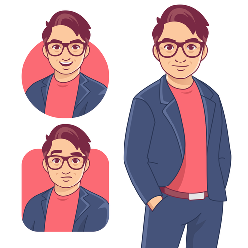 Glasses design with the title 'Knowly'