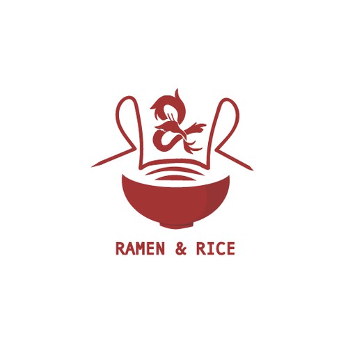 Rice design with the title 'Logo for restaurant'