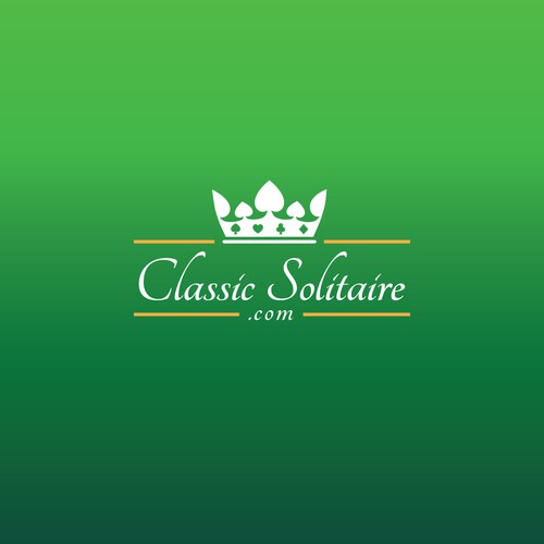 Card game logo with the title 'ClassicSolitaire.com'