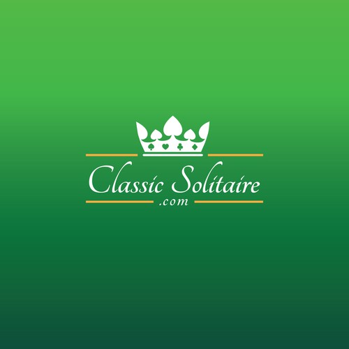 Card game design with the title 'ClassicSolitaire.com'