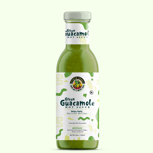 Vibrant packaging with the title 'Hot Sauce Packaging Design'