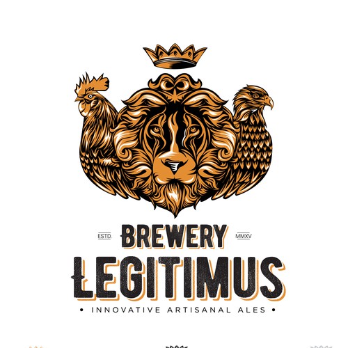 Gastropub logo with the title 'Brewery Legitimus'