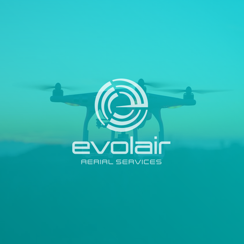 E brand with the title 'Letter E Aerial Logo'