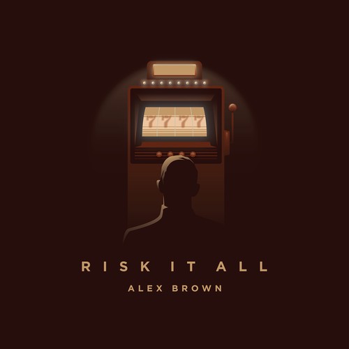 Vector artwork with the title 'Risk it All'