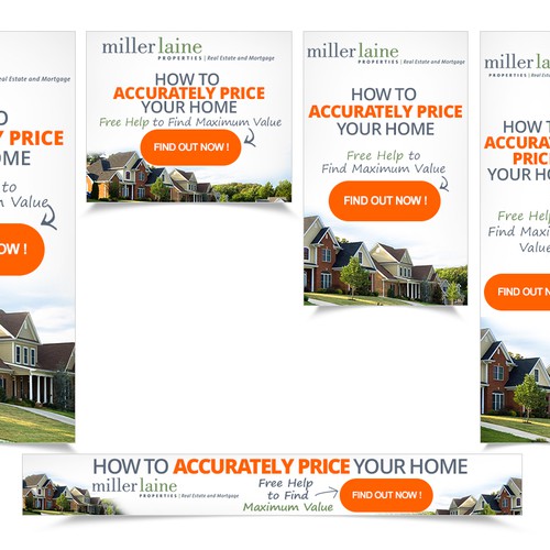 Advert design with the title 'A Clear Friendly Real Estate  banner'